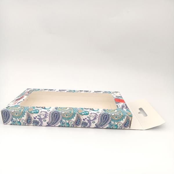 Personal Care Custom Logo Packaging Box , Transparent Paper Box With Clear Window