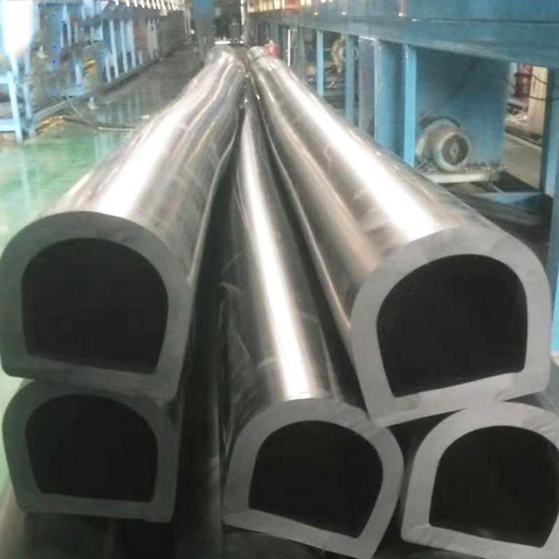 ISO/TS 16949 Certified Boat Ship D Type Marine Rubber Fender for Wharf and Dock Bumper Seal Strip