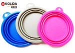 Portable Travel Collapsible Puppy Feeding Bowl Rubber And Silicone Dog Bowl