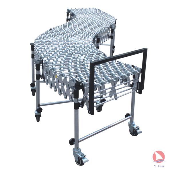 Flexible Extendable Gravity Steel Skate Wheel Conveyor
