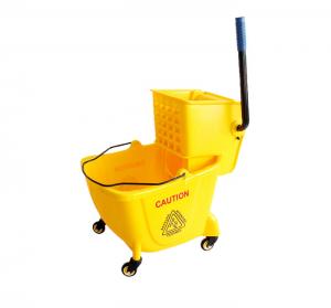China Floor Cleaning 6.4 Gallon Squeeze Mop Wringer Trolley wholesale