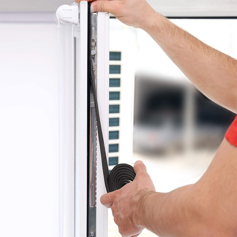 Flat Shape High Density Closed Cell Foam Seal for Sound Proofing Doors and Windows