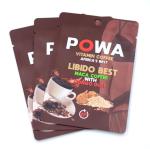Matte Three Side Sealed Food Bags Pack With Round Hole Aluminum Foil Waterproof