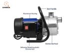 Stainless Steel Electric Water Transfer Pump Portable 1.6 HP Corrosion Resistant