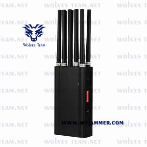 China Handheld 14 antenna Signal Jammer Mobile Phone GSM CDMA 3G 4G 5G 315/433MHz WIFI GPS Blocker 30 meters wholesale