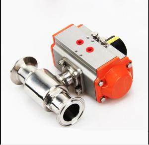 China Food Grade Sanitary Pneumatic Ball Valve OD 32mm With PTFE Seal wholesale