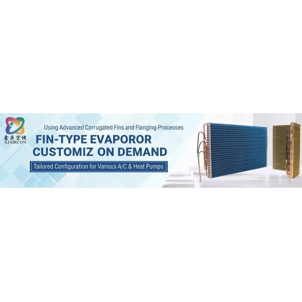 Copper Tube Finned Condenser Radiator Condensing Unit