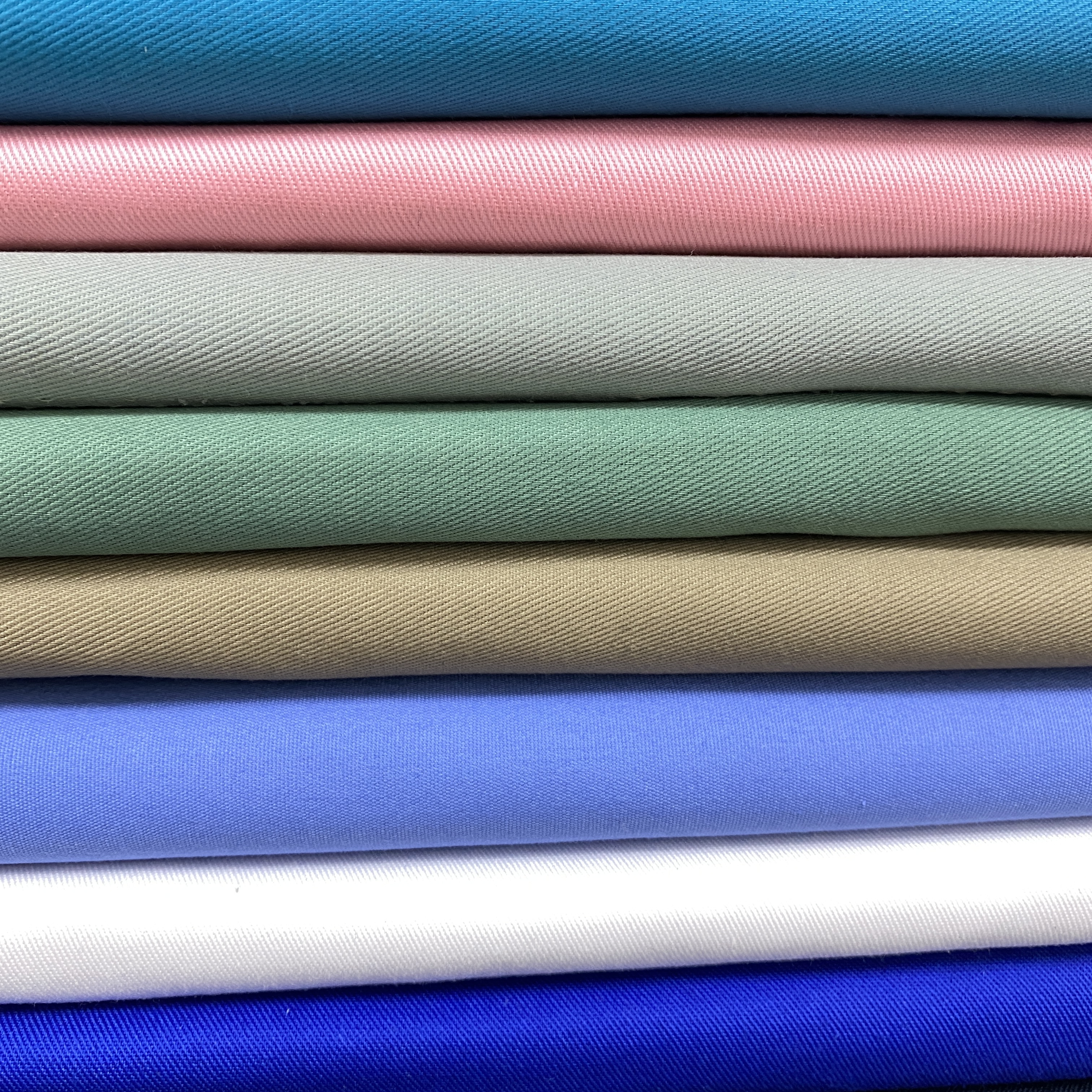 Polyester Cotton 65*65 133*72 Plain TC Dyed Fabric For Workwear Suit 57/58" Width