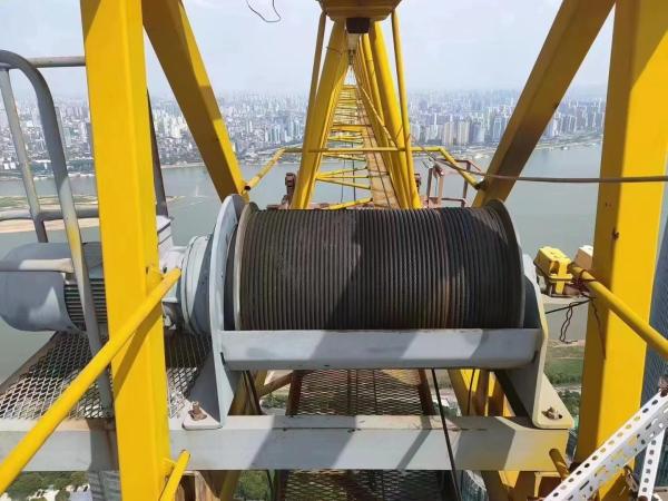 50T Max Load Yom 2014 Branded Used Tower Crane 8033-25 Maximum Lifting Height 50