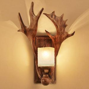 China Vintage wall lamp living room bedside bedroom art wall light aisle cafe corridor hotel restaurant antler lamp (WH-VR-68 wholesale