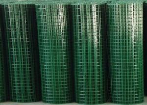 China Green PVC Coated Welded Wire Mesh High Tensile Strength For Construction Project wholesale