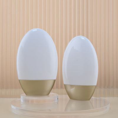 Oval 30ml 50ml PE Plastic Sunscreen Bottle Round Design Practical Packaging Solution for Sunscreen and Cosmetic Products