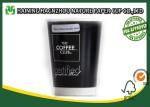 Gold Foil 12 Oz Insulated Disposable Coffee Cups Black Color FDA Certification