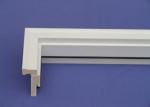 PVC WPC Door Frame Foam Decorative Moldings , Brick Mold White Vinyl PVC