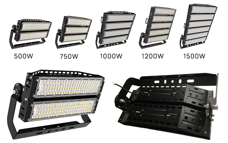 Low Maintenance LED Stadium Lights 1000W Led Sport Court Lights For Skate Park
