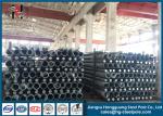 Custom Hot Dip Galvanised Steel Tubular Pole , Metal Electric Power Pole