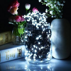 China 300 Counts Clear Black Wire Christmas Light Warm White Lights for Indoor or Outdoor Christmas Decorations for Xmas Wedding Party wholesale