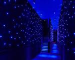 Hot Sale 4*6m Blue And White LED Cloth LED Star Curtain For Stage Party