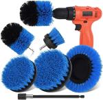 6 Pcs Blue Power Scrubber 0.6 kg Drill Cleaning Brush For Bathroom Shower Grout