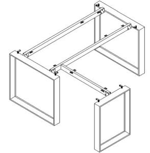 China black metal L type table sled frame ,#506 wholesale