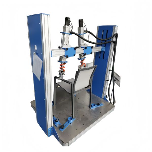 PLC Controlled Office Chair Armrest Durability Testing Machine with 550mm ~ 950mm Height Adjustment and 10 to 30 Times/Min Test Rate