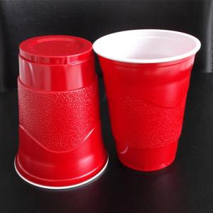 China 500ml PS Disposable Shot Glasses Colored Plastic Cups Beer Pong Party on sale