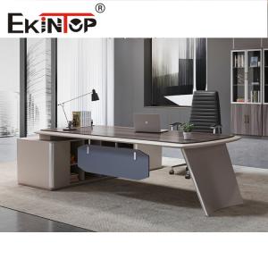 China Office Furniture Modern Work Table Desk Zebrano Wood Veneer Anti Dirty wholesale
