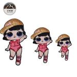 Customized Design Woven Badges No Minimum , LOL Sequin Embroidery Patch