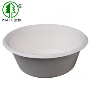 China Eco Friendly Hot Food Disposable Bowls Sugarcane Bagasse Paper Bowl 350ml 500ml wholesale