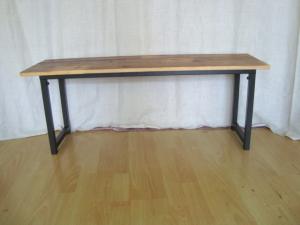 China Wooden And Metal Plant Display Rack , Bamboo Shelves Plant Display Stand wholesale