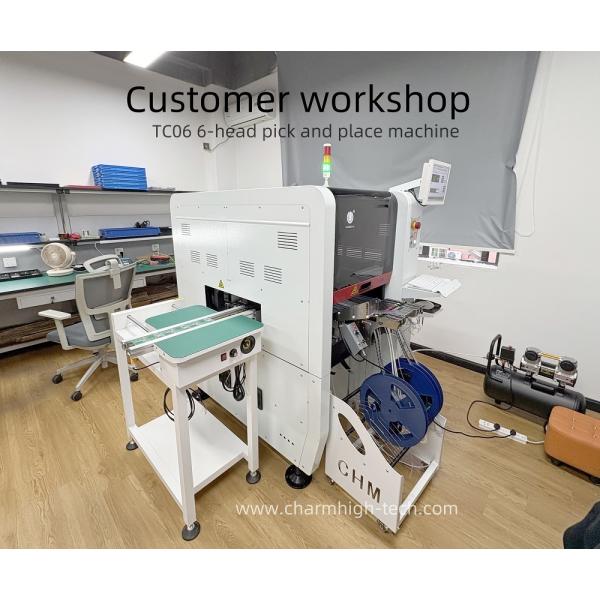 Medium SMT Production Line , 6 heads TC06 Semi-auto PCB Assembly PCBA Manufacturing