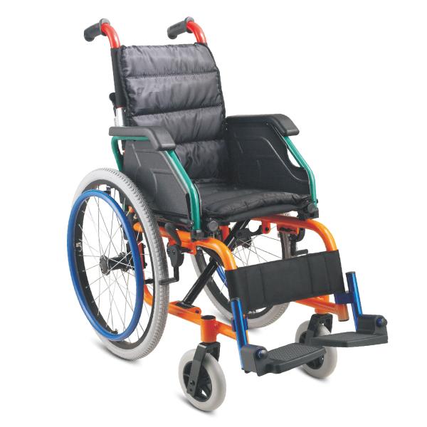 Affordable Pediatrics Children Aluminum Manual Wheelchair With Flip-Up Armrest