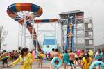 Amusement Rainbow Mushroom Swimming Pool Water Slide / Outdoor Water Play