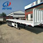 2 3 4 Axles 45ft Flat Bed Platform Truck Trailer for Container Transportation