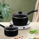 New Design Kitchen Cooking Sauce Pan Cookware Milk Pot Aluminum Non-stick