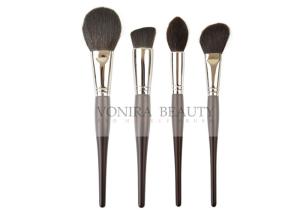China Luxury Nature Ebony Handle Natural Hair Makeup Brushes Set Collection wholesale