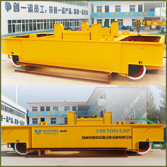 200 Ton Slag Pot Ladle Transfer Cart for Metallurgy Engineering