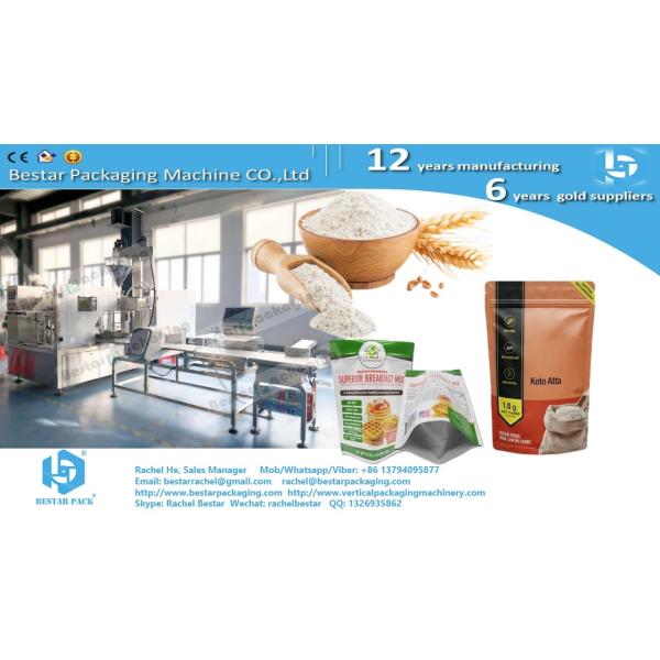 Instant oatmeal mixing fruits nuts zipper pouch customized doypack packaging machine