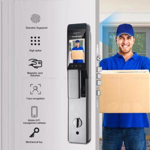 China 3D Face Biometric Smart Front Door Locks Code Keyless Unlock Tuya Security Home Lock wholesale