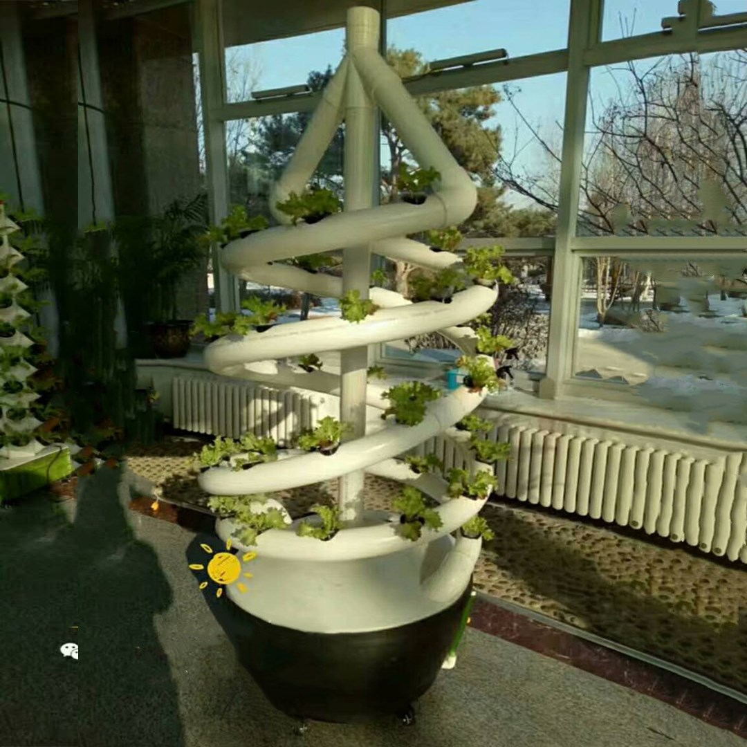 Vertical Spiral Plant Grow Hydroponic Tower Cultivation garden aeroponics System