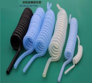 China Non - Toxic Spiral Silicone Rubber Heat Shrink Tubing 4.8mm ID Transparent wholesale