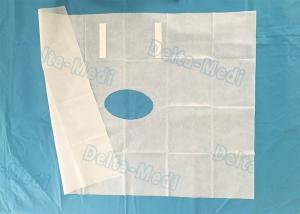 China White Fenestrated Disposable Surgical Drapes Waterproof Sterile For Hospital Patient NWP Drape wholesale