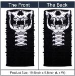 Sublimation Cotton Polyester Microfiber Skeleton Face Bandana