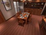 Rosy Wine Red Click SPC Flooring 5mm 0.3-0.6mm GKBM Greenpy MJ-W6007