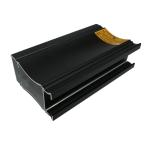 Sliding Window Frame Office Building Materials 6m Black Anodized Aluminum