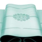 Anti-slip customized print extra large 5 mm fitness exercise natural rubber PU