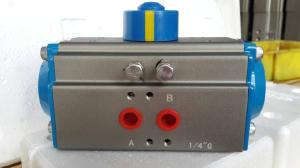 China wuxi double action or single action rack and pinion pneumatic rotary actuator wholesale