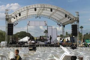 China Outdoor Event Aluminum Square Truss / Stage Roof Truss With Canopy wholesale