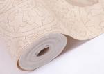 Waterproof Apricot Rustic Style House Decoration Wallpaper with Floral Pattern