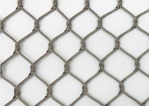 China 100x100 Flexible Wire Mesh For Animal Enclosures Anti Impact Metal Rope Fence wholesale